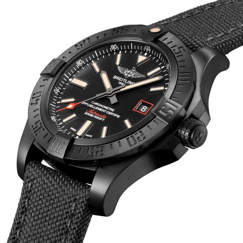 breitling avenger blackbird bezel dial|breitling avenger titanium case.